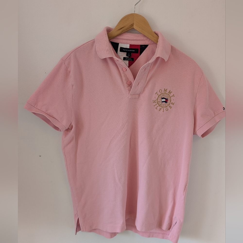 Tommy Hilfiger Pink Polo Shirt Classic Piqué